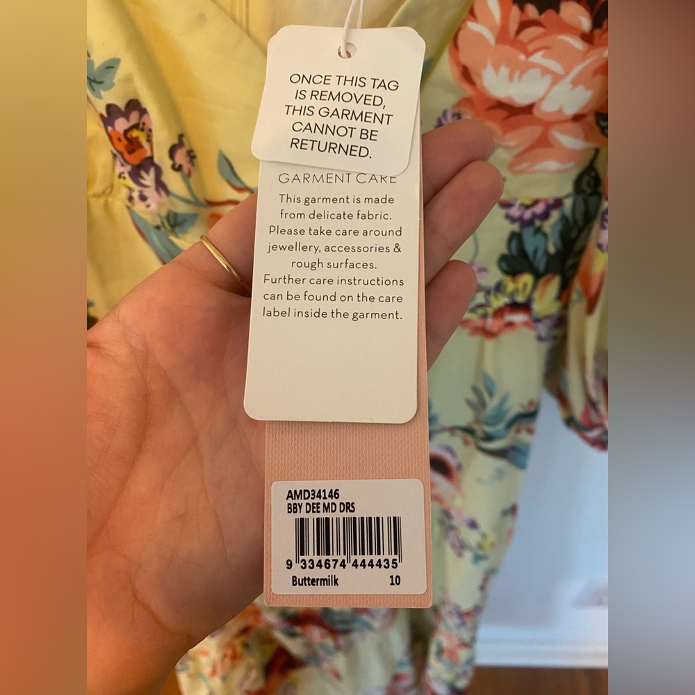 Alice McCall Baby Dee Midi Dress in Buttercup SZ 6 NWT - Picture 4 of 5
